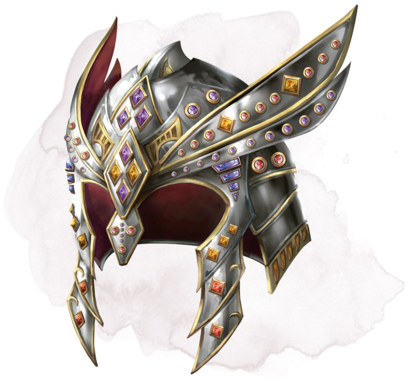 Heaume scintillant