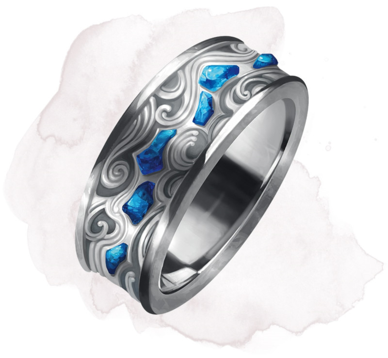 Anillo de caminar sobre las aguas